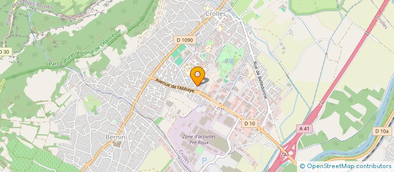 localisation de l'entreprise AMICALE DES SAPEURS POMPIERS DE LA DENT DE CROLLES  CROLLES