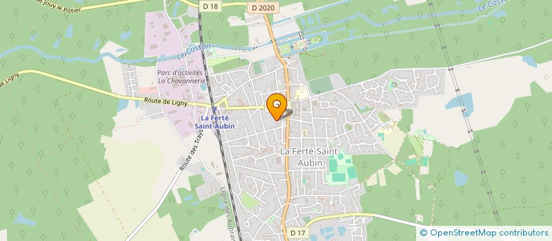 localisation de l'entreprise AMICALE DES SAPEURS-POMPIERS DE LA FERTE-SAINT-AUBIN à LA FERTE-SAINT-AUBIN