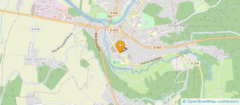 localisation de l'entreprise AMICALE DES SAPEURS POMPIERS DE LA FERTE SOUS JOUARRE à LA FERTE-SOUS-JOUARRE