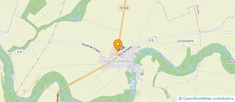 localisation de l'entreprise AMICALE DES SAPEURS POMPIERS DE LA FERTE VILLENEUIL à CLOYES-LES-TROIS-RIVIERES
