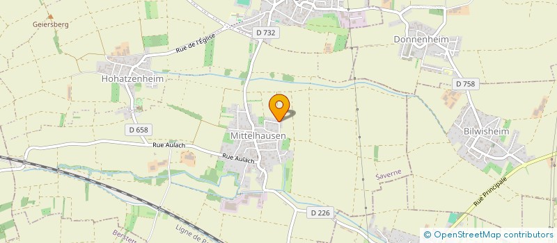 localisation de l'entreprise AMICALE DES SAPEURS-POMPIERS DE LA SECTION BILWISHEIM  DONNENHEIM