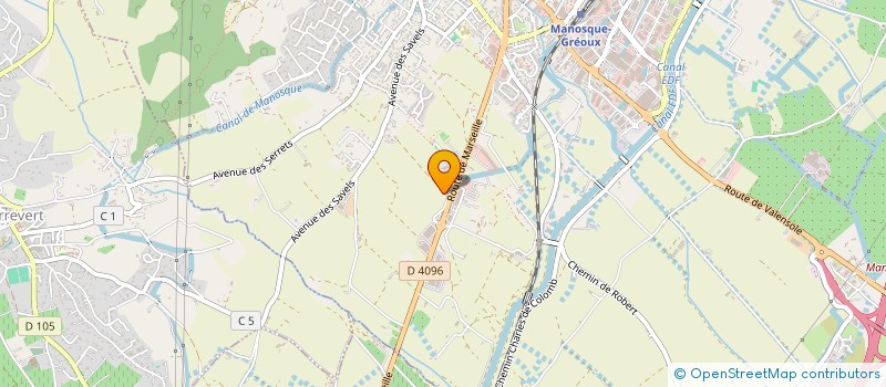 localisation de l'entreprise AMICALE DES SAPEURS POMPIERS DE LA VILLE DE MANOSQUE à MANOSQUE