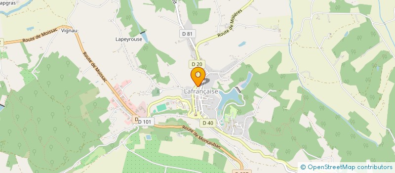 localisation de l'entreprise AMICALE DES SAPEURS POMPIERS DE LAFRANCAISE à LAFRANCAISE