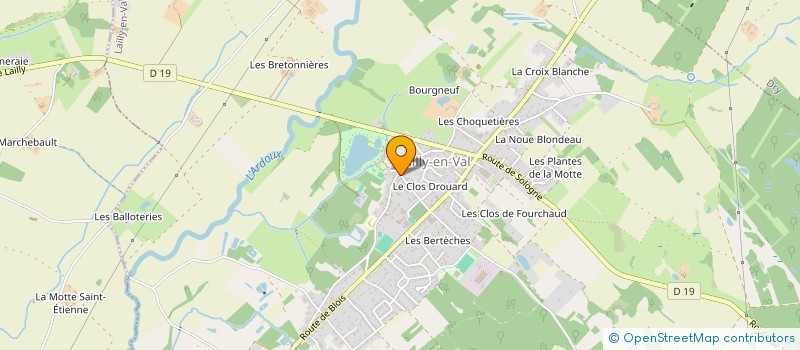 localisation de l'entreprise AMICALE DES SAPEURS POMPIERS DE LAILLY EN VAL à LAILLY-EN-VAL