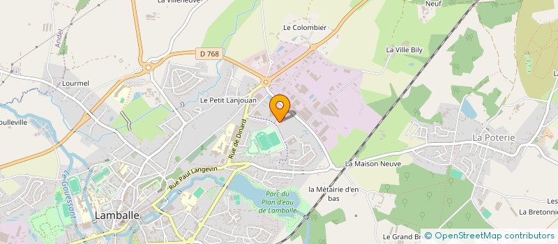 localisation de l'entreprise AMICALE DES SAPEURS POMPIERS DE LAMBALLE  LAMBALLE-ARMOR