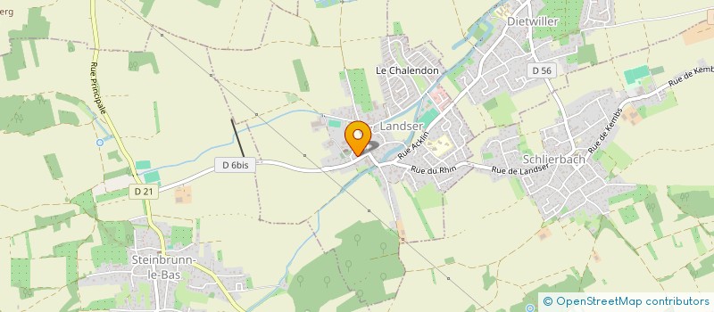 localisation de l'entreprise AMICALE DES SAPEURS-POMPIERS DE LANDSER-SCHLIERBACH- DIETWILLER-STEINBRUNN-LE-BAS  LANDSER