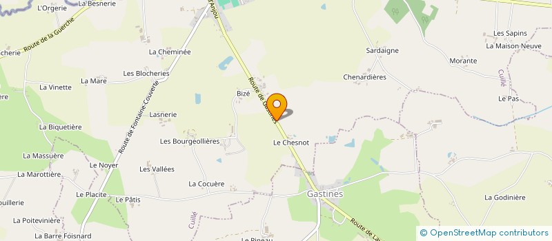 localisation de l'entreprise AMICALE DES SAPEURS-POMPIERS DE LAUBRIERES  LAUBRIERES