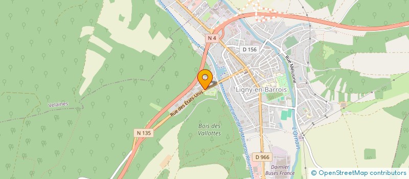 localisation de l'entreprise AMICALE DES SAPEURS POMPIERS DE LIGNY EN BARROIS à LIGNY-EN-BARROIS