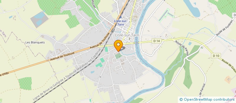 localisation de l'entreprise AMICALE DES SAPEURS POMPIERS DE LISLE-SUR-TARN à LISLE-SUR-TARN