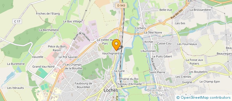 localisation de l'entreprise AMICALE DES SAPEURS POMPIERS DE LOCHES à LOCHES