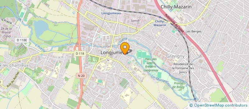 localisation de l'entreprise AMICALE  DES SAPEURS POMPIERS DE LONGJUMEAU à LONGJUMEAU