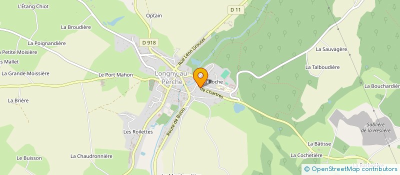 localisation de l'entreprise AMICALE DES SAPEURS POMPIERS DE LONGNY AU PERCHE à LONGNY LES VILLAGES