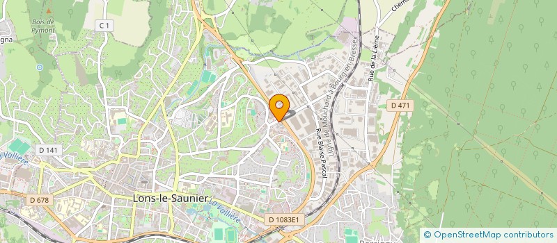 localisation de l'entreprise AMICALE DES SAPEURS POMPIERS DE LONS LE SAUNIER à LONS-LE-SAUNIER