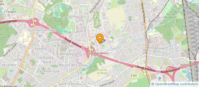 localisation de l'entreprise AMICALE DES SAPEURS-POMPIERS DE MADERE  VILLENAVE-D'ORNON