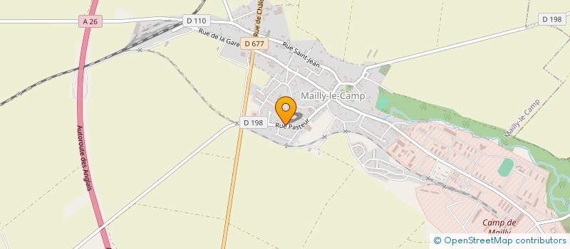localisation de l'entreprise AMICALE DES SAPEURS POMPIERS DE MAILLY LE CAMP à MAILLY-LE-CAMP