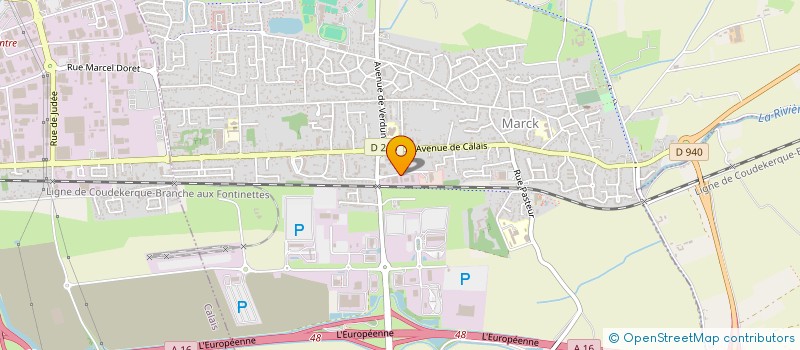 localisation de l'entreprise AMICALE DES SAPEURS POMPIERS DE MARCK-EN-CALAISIS  MARCK