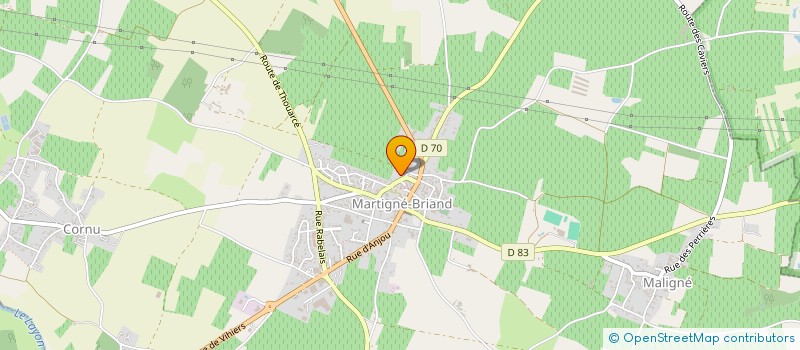 localisation de l'entreprise AMICALE DES SAPEURS POMPIERS DE MARTIGNE BRIAND  TERRANJOU