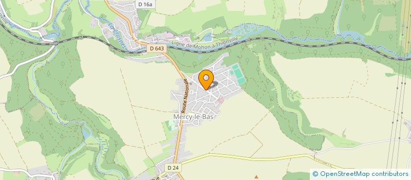 localisation de l'entreprise AMICALE DES SAPEURS-POMPIERS DE MERCY-LE-BAS  MERCY LE BAS