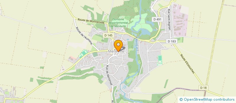 localisation de l'entreprise AMICALE DES SAPEURS POMPIERS DE MEREVILLE  LE MEREVILLOIS