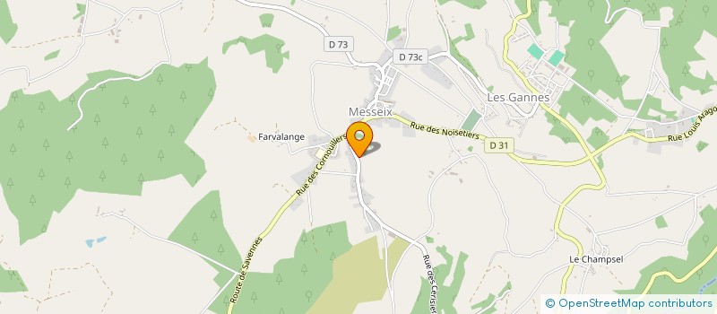 localisation de l'entreprise AMICALE DES SAPEURS POMPIERS DE MESSEIX  MESSEIX