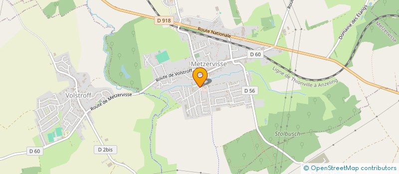 localisation de l'entreprise AMICALE DES SAPEURS POMPIERS DE METZERVISSE  METZERVISSE