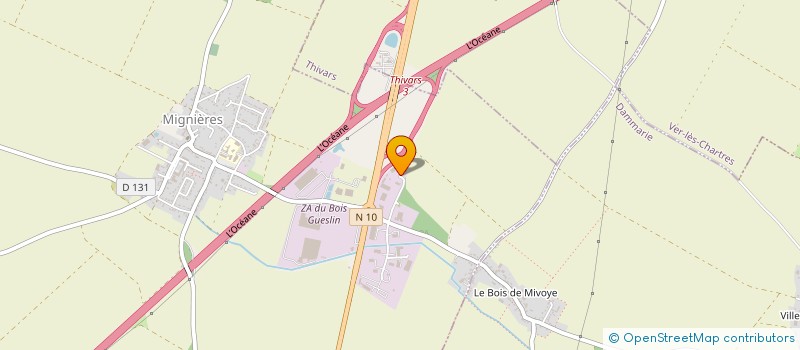 localisation de l'entreprise AMICALE DES SAPEURS POMPIERS DE MIGNIERES à MIGNIERES