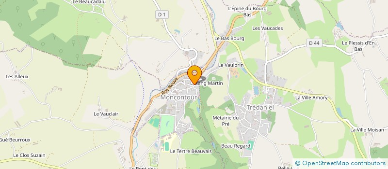 localisation de l'entreprise AMICALE DES SAPEURS-POMPIERS DE MONCONTOUR  MONCONTOUR