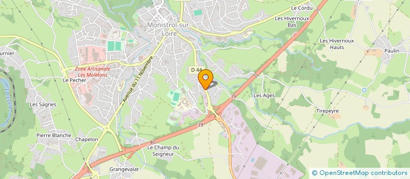 localisation de l'entreprise AMICALE DES SAPEURS-POMPIERS DE MONISTROL-SUR-LOIRE à MONISTROL-SUR-LOIRE