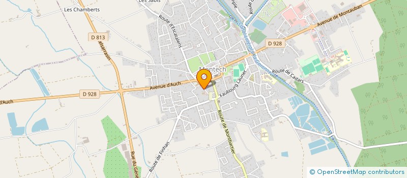 localisation de l'entreprise AMICALE DES SAPEURS POMPIERS DE MONTECH  MONTECH