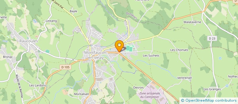 localisation de l'entreprise AMICALE DES SAPEURS POMPIERS DE MONTFAUCON EN VELAY  MONTFAUCON-EN-VELAY