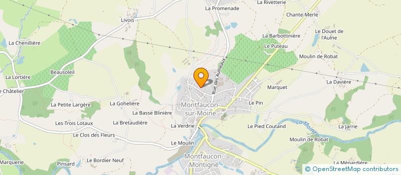 localisation de l'entreprise AMICALE DES SAPEURS-POMPIERS DE MONTFAUCON SUR MOINE à SEVREMOINE