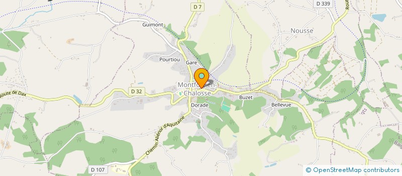 localisation de l'entreprise AMICALE DES SAPEURS POMPIERS DE MONTFORT EN CHALOSSE  MONTFORT-EN-CHALOSSE