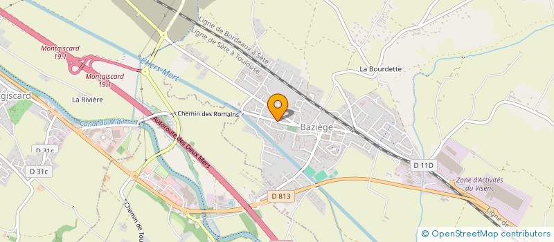 localisation de l'entreprise AMICALE DES SAPEURS POMPIERS DE MONTGISCARD  MONTGISCARD