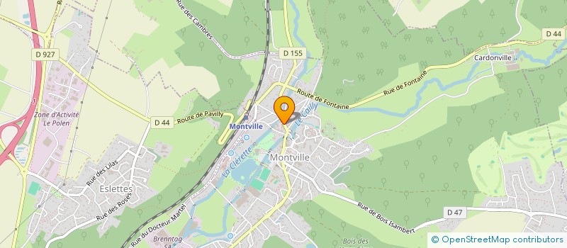 localisation de l'entreprise AMICALE DES SAPEURS POMPIERS DE MONTVILLE  MONTVILLE