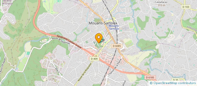 localisation de l'entreprise AMICALE DES SAPEURS POMPIERS DE MOUANS SARTOUX à MOUANS-SARTOUX