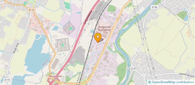 localisation de l'entreprise AMICALE DES SAPEURS POMPIERS DE MURET  MURET