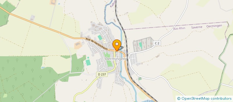 localisation de l'entreprise AMICALE DES SAPEURS-POMPIERS DE OERMINGEN-HERBITZHEIM  OERMINGEN