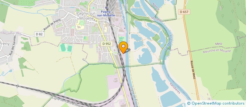 localisation de l'entreprise AMICALE DES SAPEURS-POMPIERS DE PAGNY-SUR-MOSELLE  PAGNY-SUR-MOSELLE