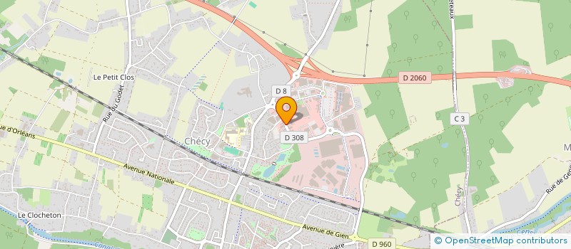 localisation de l'entreprise AMICALE DES SAPEURS-POMPIERS DE PANEC à CHECY