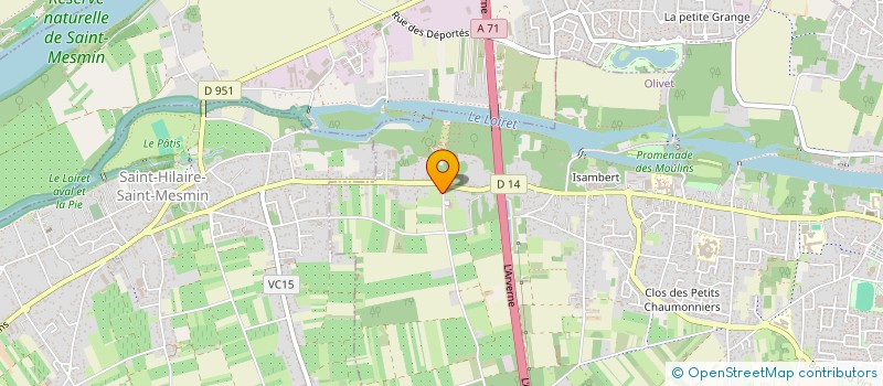 localisation de l'entreprise AMICALE DES SAPEURS-POMPIERS DE PAOLHI  OLIVET