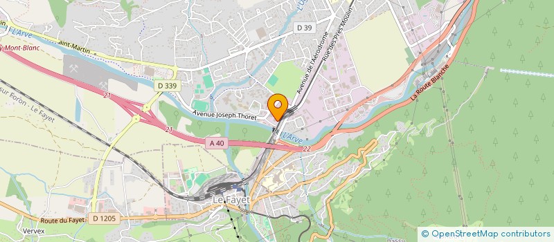 localisation de l'entreprise AMICALE DES SAPEURS-POMPIERS DE PASSY-LE FAYET à PASSY