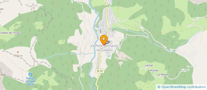 localisation de l'entreprise AMICALE DES SAPEURS POMPIERS DE PETIT-BORNAND  GLIERES-VAL-DE-BORNE