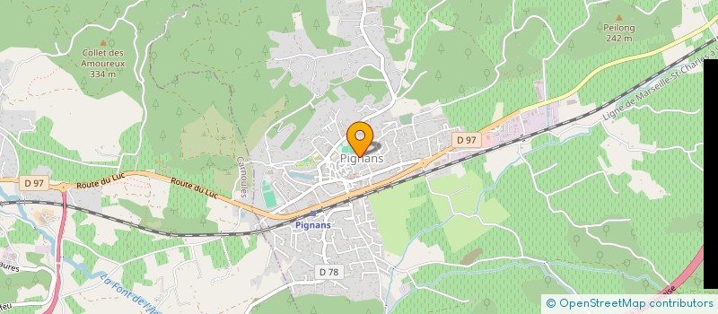 localisation de l'entreprise AMICALE DES SAPEURS POMPIERS DE PIGNANS  PIGNANS