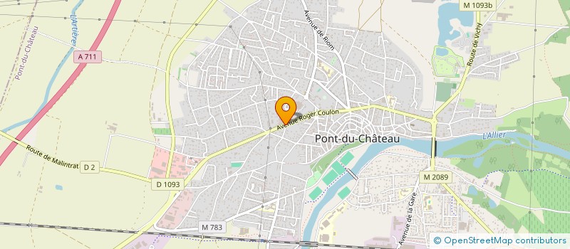 localisation de l'entreprise AMICALE DES SAPEURS POMPIERS DE PONT DU CHATEAU  PONT-DU-CHATEAU