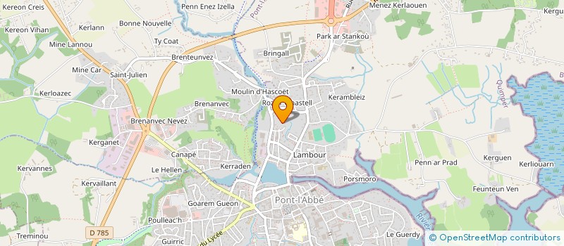localisation de l'entreprise AMICALE DES SAPEURS POMPIERS DE PONT L ABBE à PONT-L'ABBE