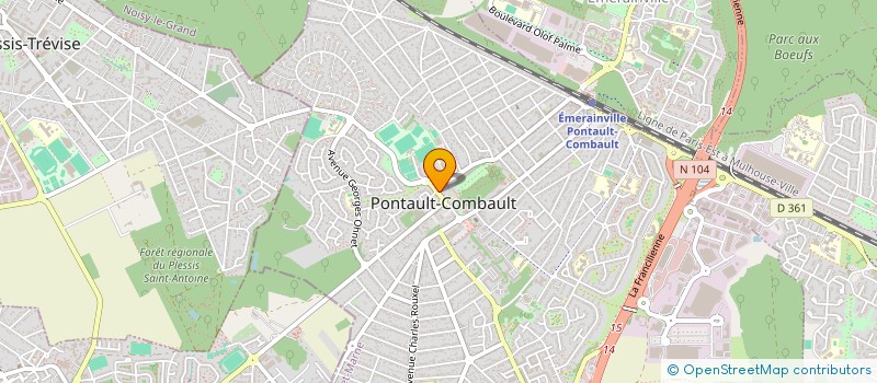 localisation de l'entreprise AMICALE DES SAPEURS POMPIERS DE PONTAULT-COMBAULT à PONTAULT-COMBAULT