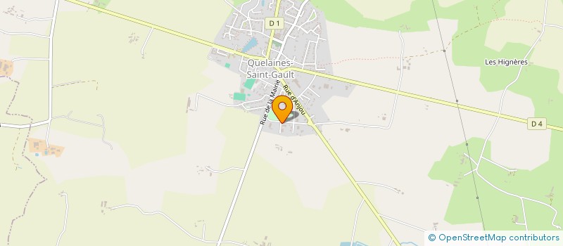 localisation de l'entreprise AMICALE DES SAPEURS POMPIERS DE QUELAINES SAINT GAULT à QUELAINES-SAINT-GAULT