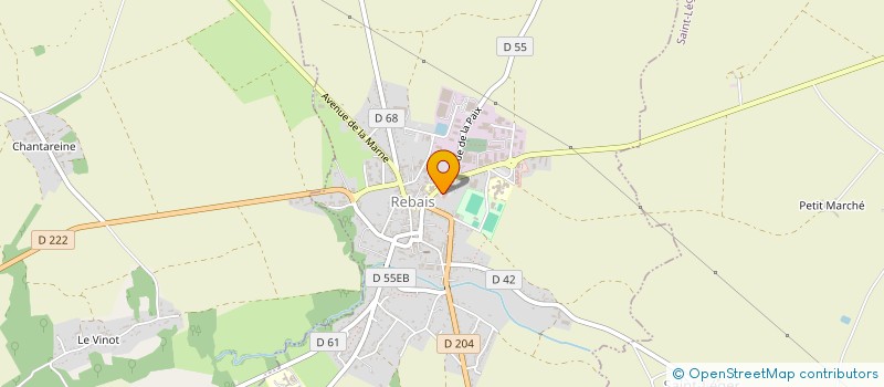 localisation de l'entreprise AMICALE DES SAPEURS POMPIERS DE REBAIS  REBAIS