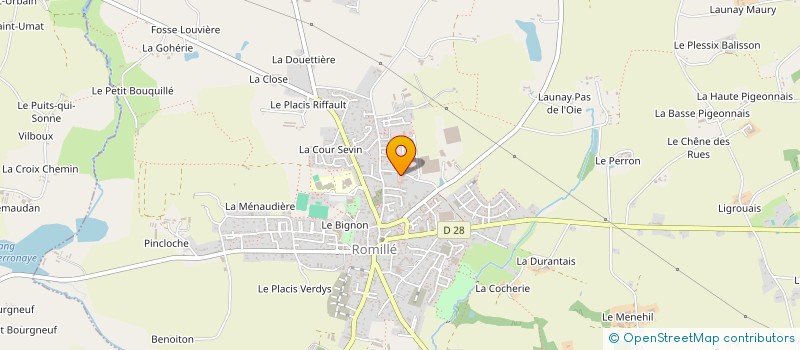 localisation de l'entreprise AMICALE DES SAPEURS POMPIERS DE ROMILLE  ROMILLE