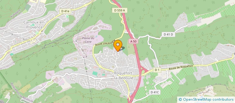 localisation de l'entreprise AMICALE DES SAPEURS POMPIERS DE ROQUEFORT LA BEDOULE  ROQUEFORT-LA-BEDOULE